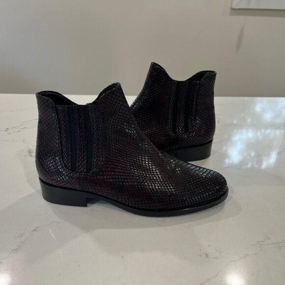 Gabor SNAKE in Whiskey Red women's ankle boots with leather design size 4.5 /7US - Picture 7 of 14